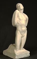 Man On Knees and Head on shoulder - cast marble